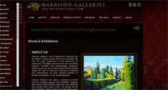 Desktop Screenshot of harrisongalleries.com